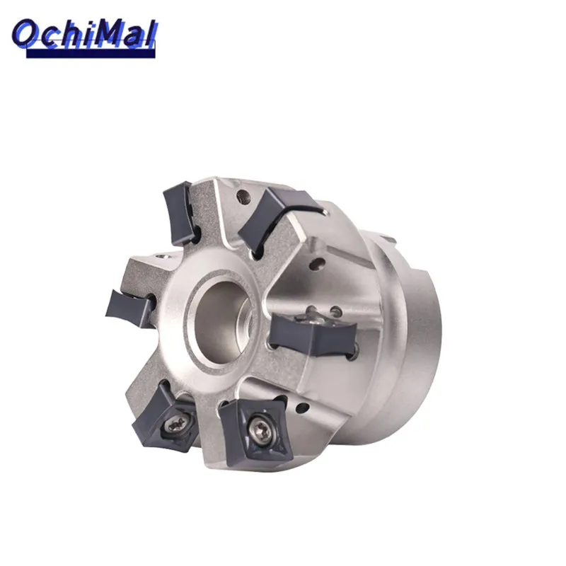 CNC RM8QCM double-sided inner cooling milling cutter plate fast feed high-efficiency double-sided 8-blade SNEX1206 blade cnc