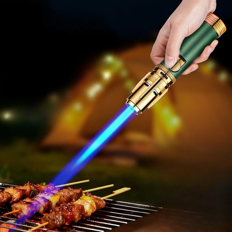 

Powerful Jet Torch Lighter1300°CButane Lighter with Safety Lock,360°Rotatable Flame,Windproof forCampingWelding,J0ewelry Melting