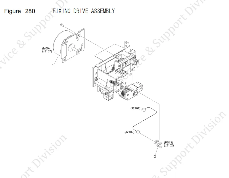 FM1-Y644-000 Fixing Drive Assembly for Canon iR C3226