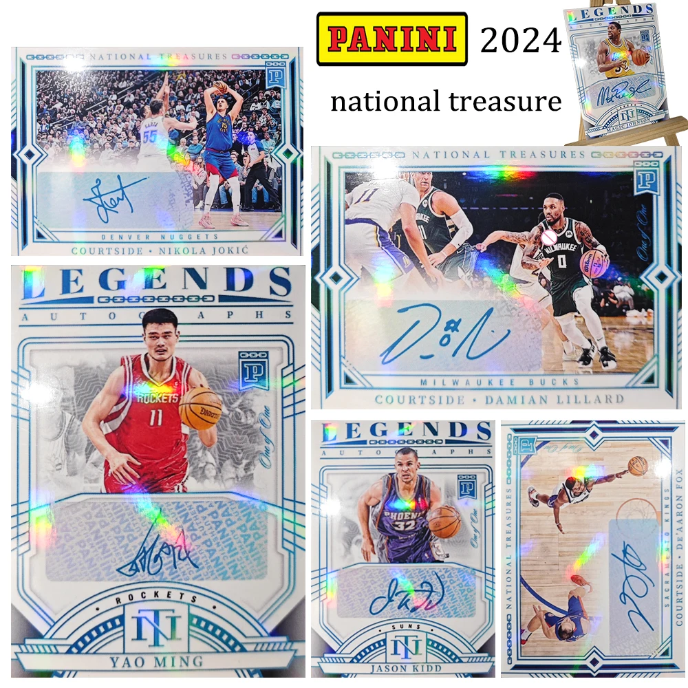 Panini 2024 Basketball collectible cards DIY YAOMING Nikola Jokic Jason Kidd Earvin Johnson Damian Lillard Refraction colorflash