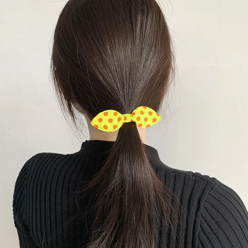 20Pcs/Set Girls Cute Rabbit Ears Hair Bands Colorful Nylon Headband Children Ponytail Holder Scrunchie Kids Hair Accessories