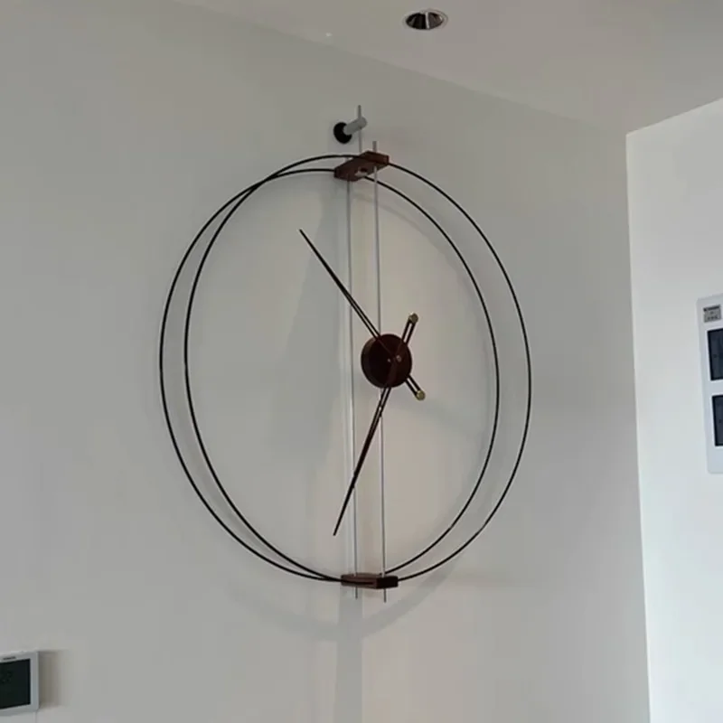 Modern Wall Clocks Metal Clock Watch Minimalist Living Room Clocks Creative Large Clock Elegant Ornaments Home Decorations