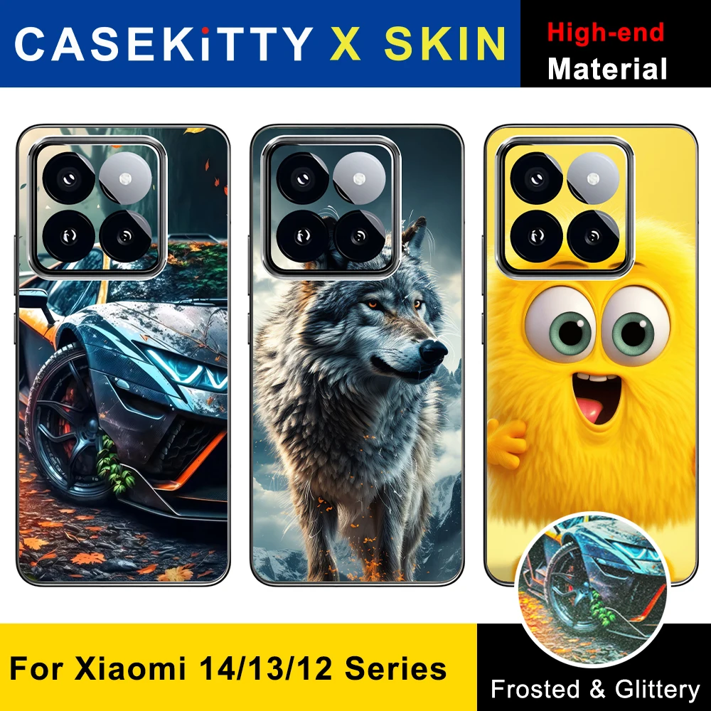 CASEKiTTY Skin Wrap Sticker Terug Film Voor Xiaomi 14 13T Pro Mi 12 Lite 13 Ultra 12X 12S Beschermende Sticker Terug Screen Protector