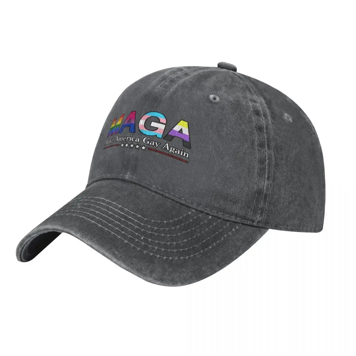 MAGA: Make America Gay Again w/ Black Outline Baseball Cap Vintage hiking hat Men Luxury Brand Women's