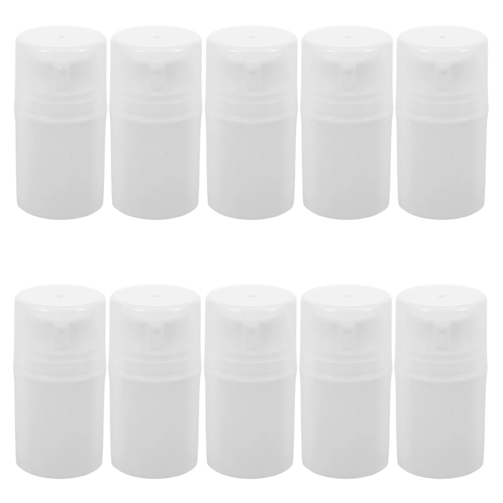 

10Pcs Cosmetics Packaging Bottles 50ml Airless Pump Refillable Lotion Dispenser Cream Face Wash Container Travel Pump Bottles