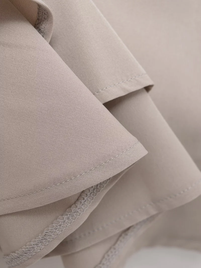 ETJ 2025 Damen Sommer Neu Sexy Mode Hot Girl Style Flauschige Stufenverzierung Mittelhoch Sitzender Kurzer Rock-Hosenrock – Detail 28