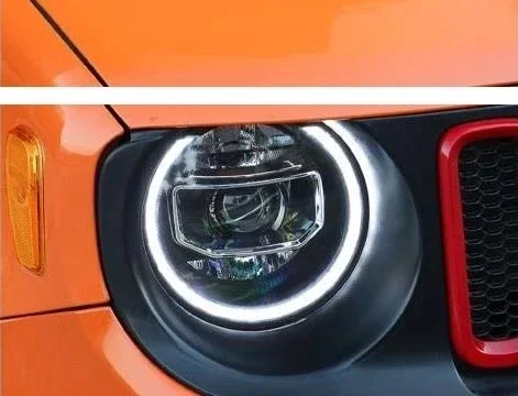 

Car LED Headlight Assembly for Jeep Renegade 2016-2021 DRL Daytime Running driving Light 2pcs автомобильные товары