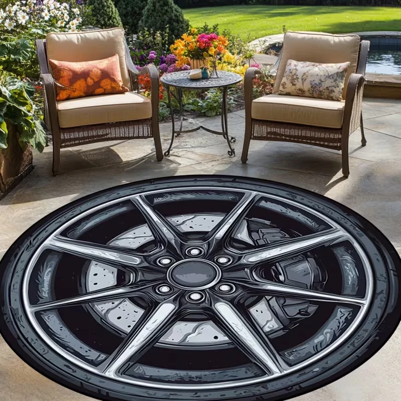 1pc Car Wheel Design Carpet Ma - Home Toilet Bathroom Design recension och pris
