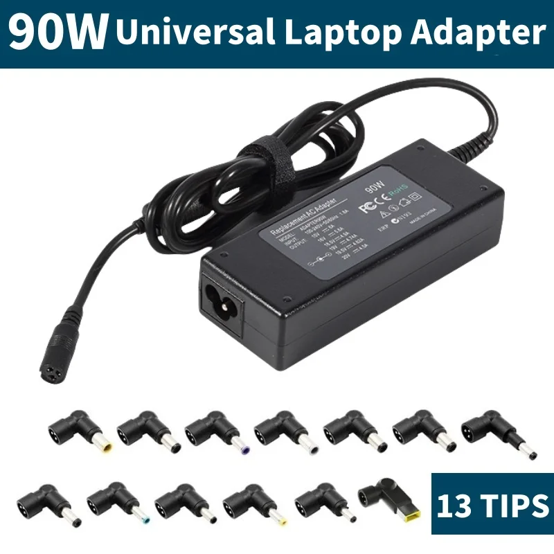 

90W Universal AC Adapter Laptop Charger Replacement For Dell HP Acer Asus Lenovo Toshiba Samsung Sony Notebook Power Supply Cord