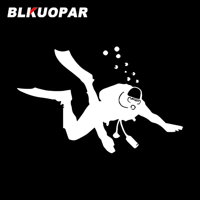 BLKUOPAR Underwater Search By Divers Car Stickers Sport Decal Scratch-Proof Die Cut Windows Caravan Car Styling