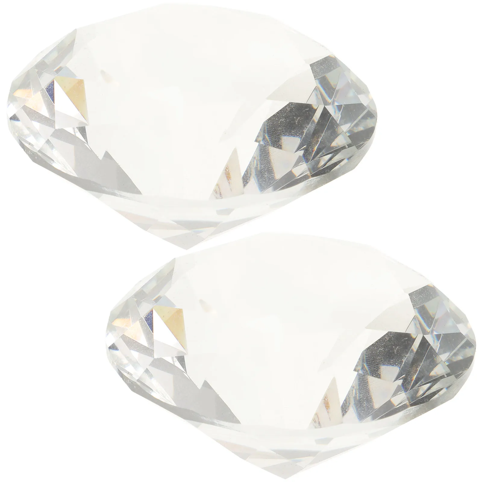 

2 шт. декоративных украшений с искусственными кристаллами 60 мм, прозрачные стразы для свадьбы, дома, девичника, вечеринки, сверкающие