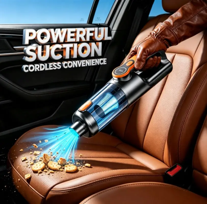 Car Vacuum Cleaner Wireless One-Button Dust Dump High-Power Portable Vacuum Cleaner Large Suction Mini Handheld Vacuum Cleaner