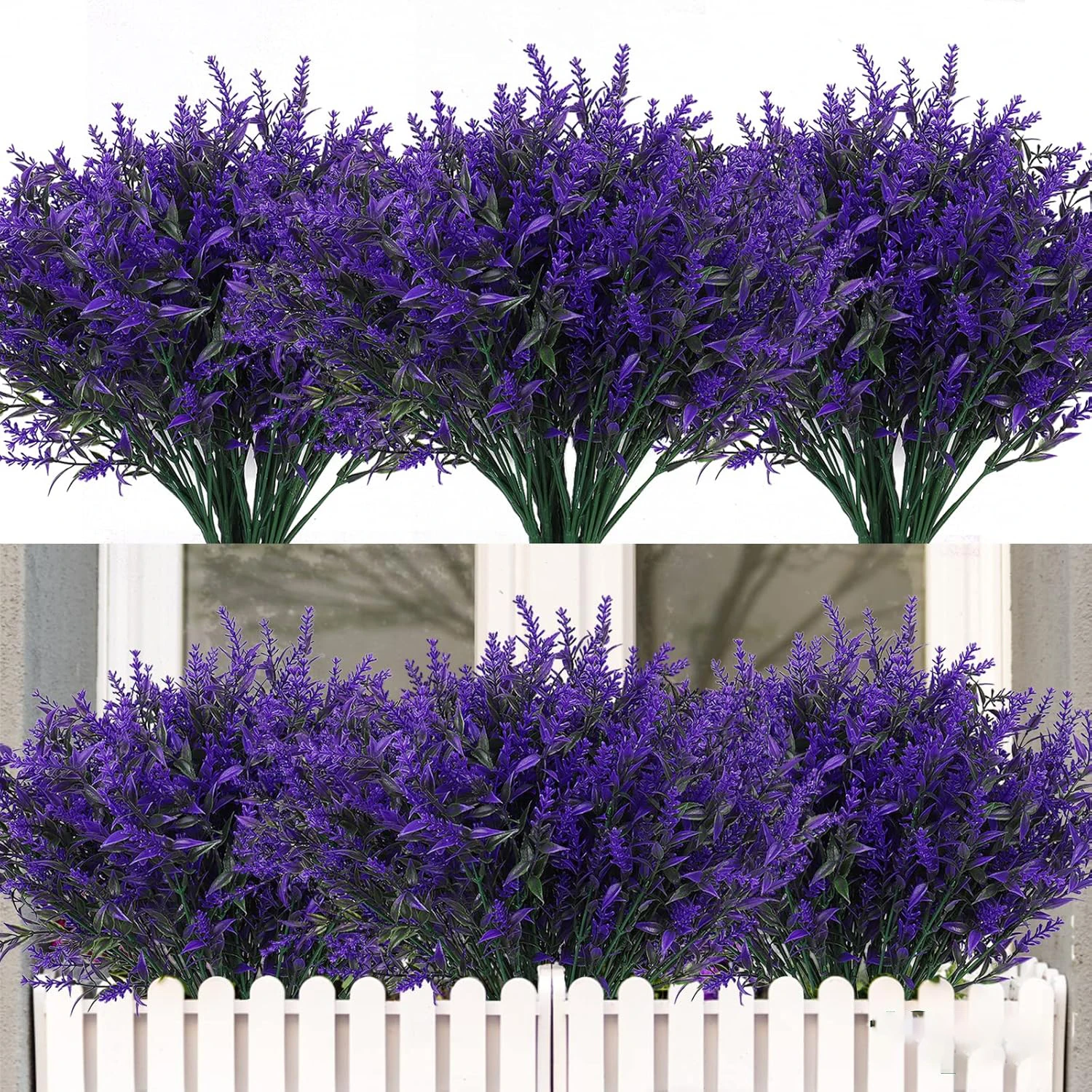 

10/20pcs Artificial Flowers Plastic Lavender Fake Plants Grass Wedding Home Vase Garden Decor DIY Gifts Photography Outdoor Yard