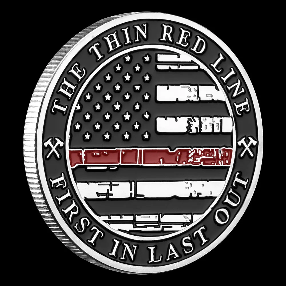 American Patron Saint of Firefighters Commemorative Coin A Hero Is Someone Medal Collectible Coins