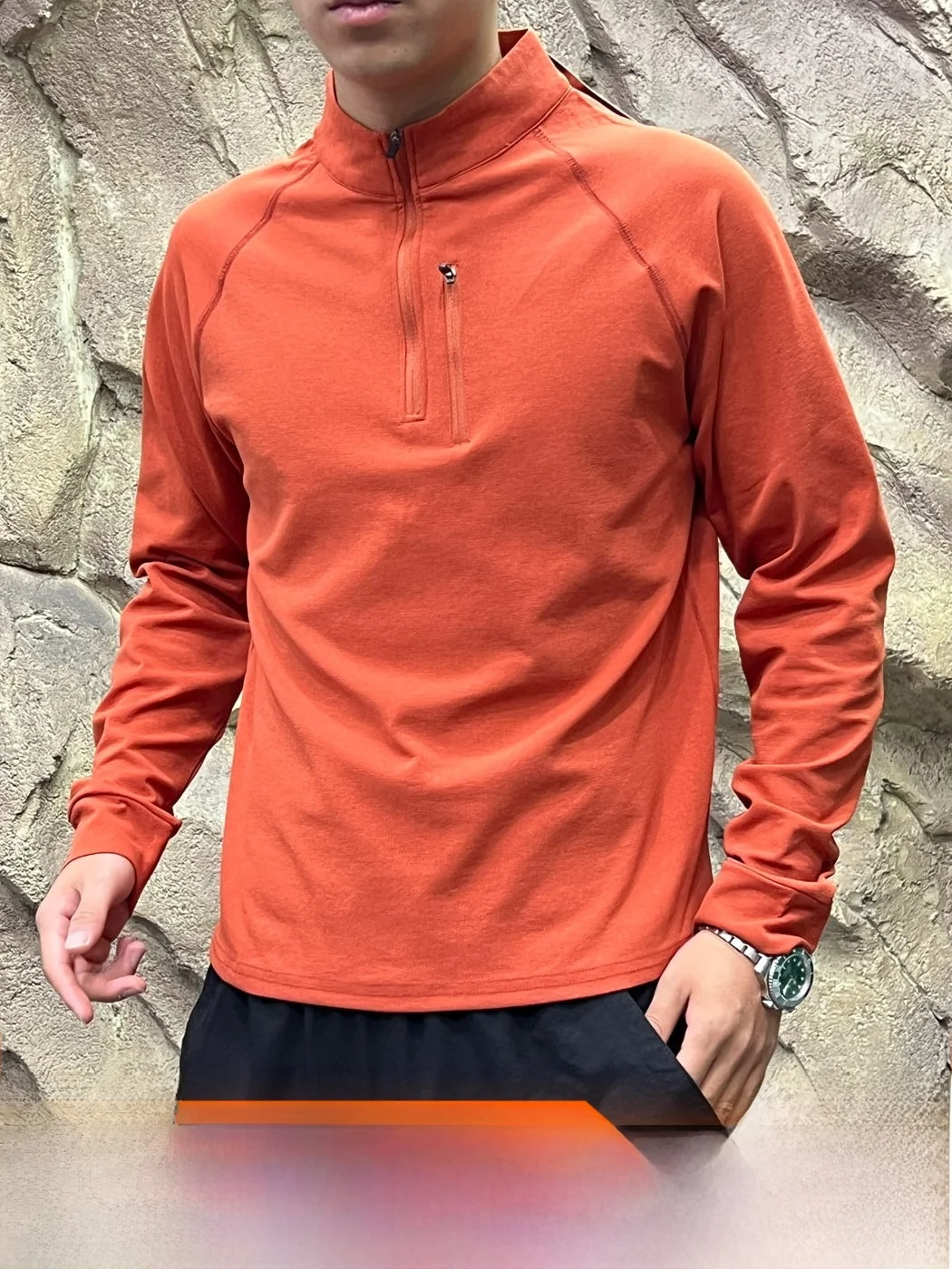 Functionality Meets Style: Moisture Wicking Half Zip Design Base Layer Shirt for Men And Women Outdoor Autumn Winter Casual Wear