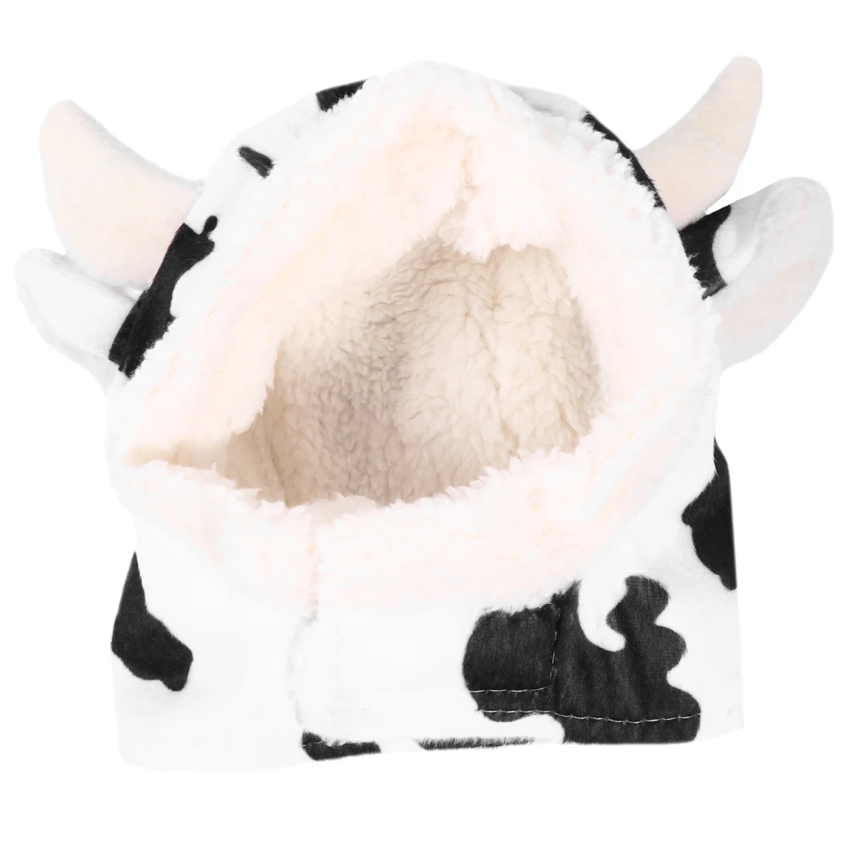 Pet Dog Cow Transformation Hat Ornament Plush Shaped Cap Adornment Beanie Party Sponge Cosplay Supplies