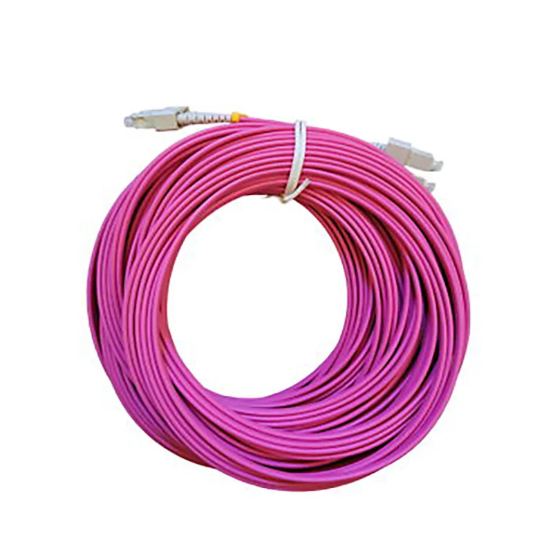 Duplex OM4 50/125 Multimode SC UPC to SC UPC Fiber Patch Cord LSZH 2M Optical Cable For 40G 100G Network
