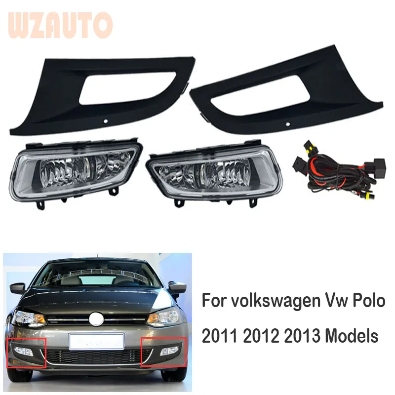 

1 Set Front Bumper Fog Light Fog Lamp Upgrade Kit with Wiring Set For volkswagen Vw Polo 2011 2012 2013