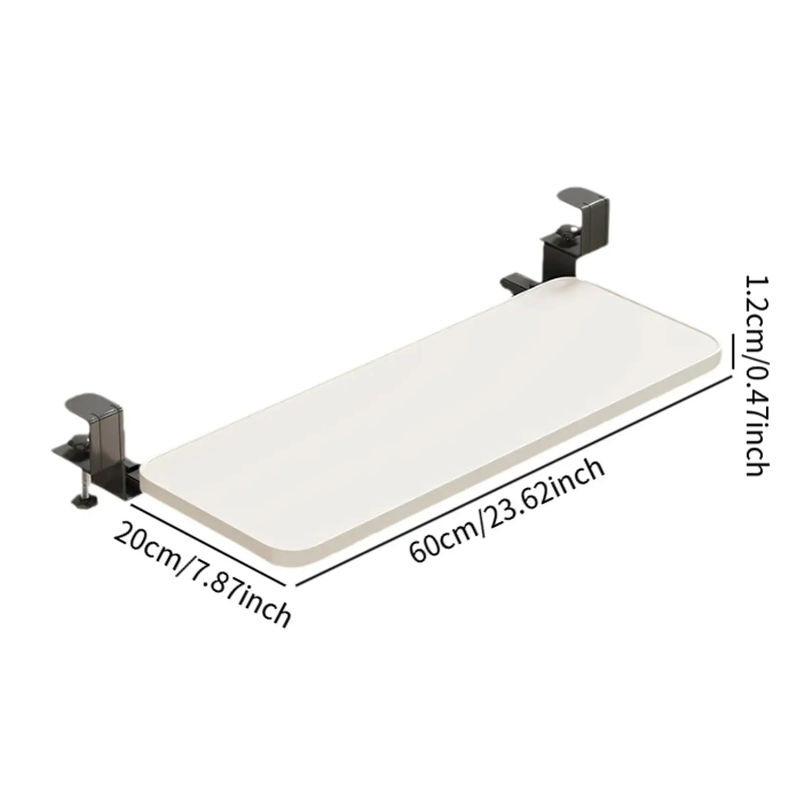Desk Extend Tray Desk Extend Shelf Board Adults Practical Workstation Organizer Extension Attachment Keyboard Tray