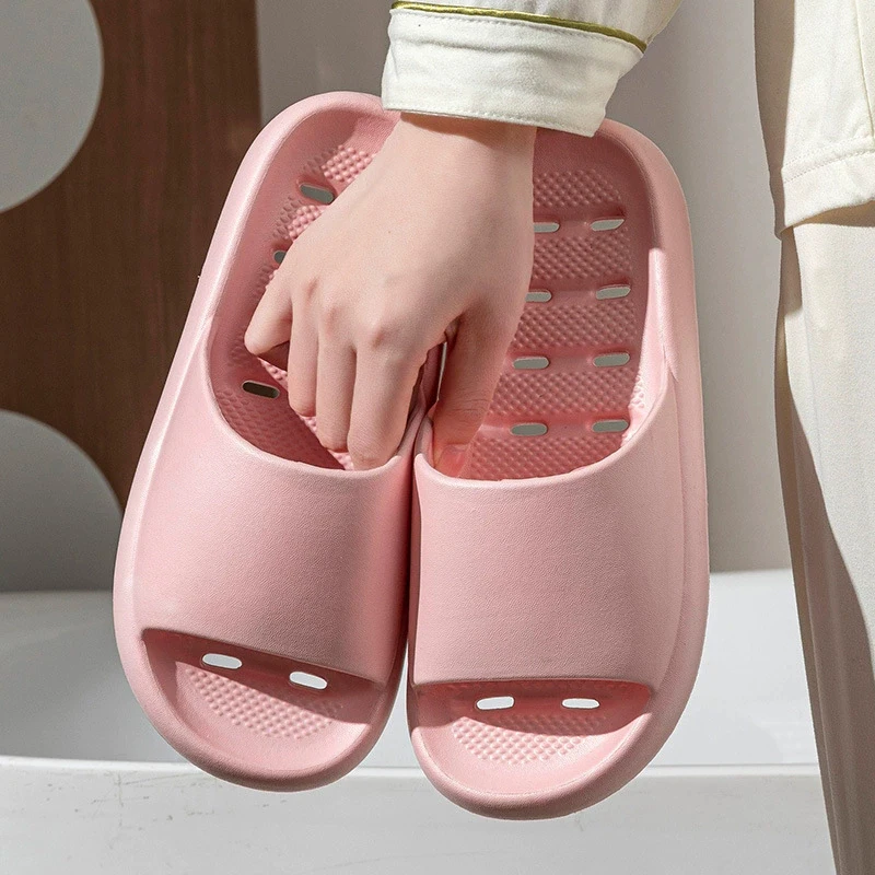 

Быстросохнущие массажные тапочки для душа с перфорацией, женские, в конфетных цветах, с мягкой подошвой, дышащие, для дома и ванной