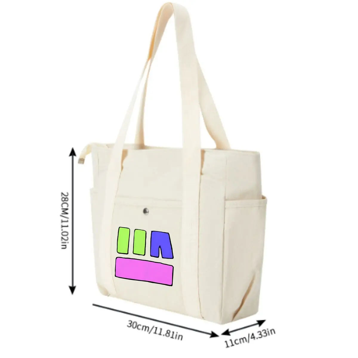 Color Block Abstract Design High-End and Large-Capacity Tote Bag Single Shoulder Tote Bag