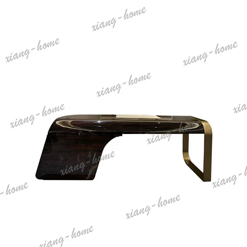 Factory Direct Designer Aesthetic Office Desk Ladies Modern Clearance Corner Office Desk Drawers Executive Black Mesa Escrivanin