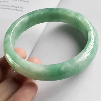 zheru Jewelry Natural Burma Jade 54mm-62mm bracelet Exquisite Princess bracelet send girlfriend send mom