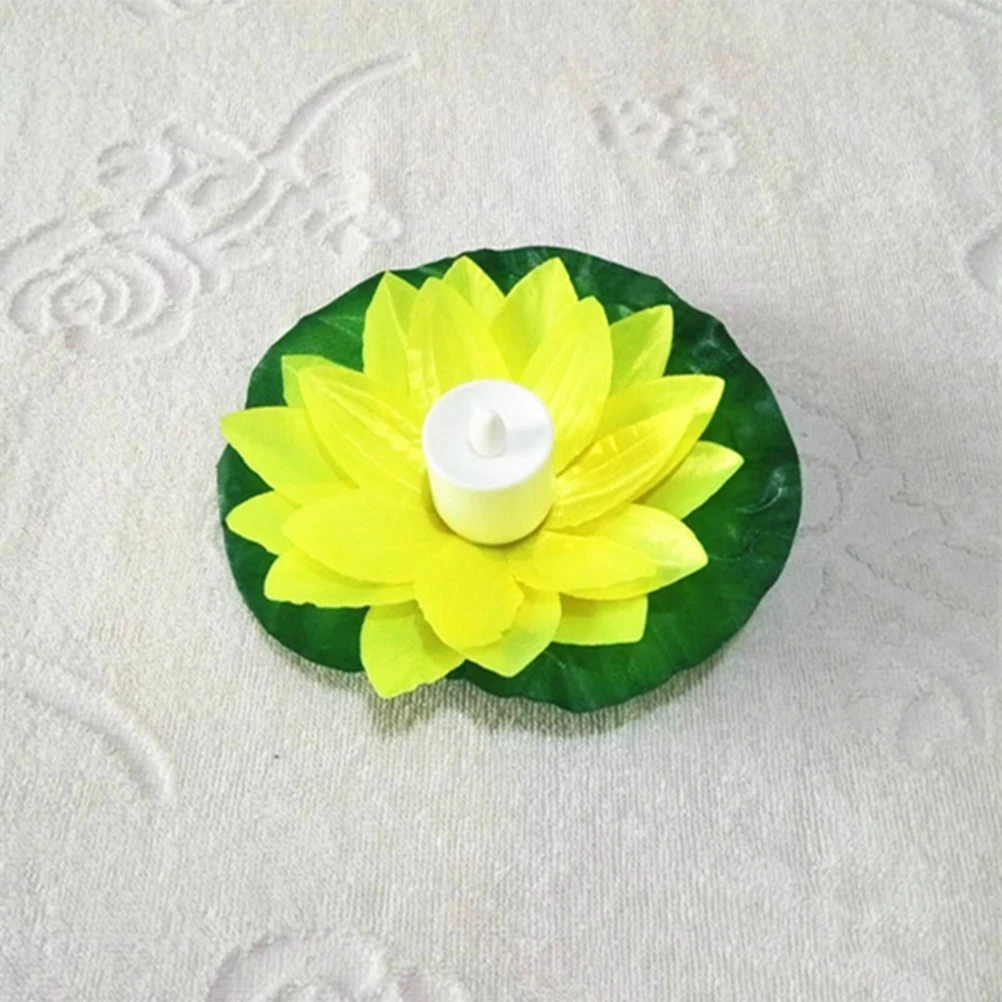 

10pcs Led Electronic Lotus Cloth Art Floating Light For Wedding Party Pool Water Decoration Drift Festival Creative