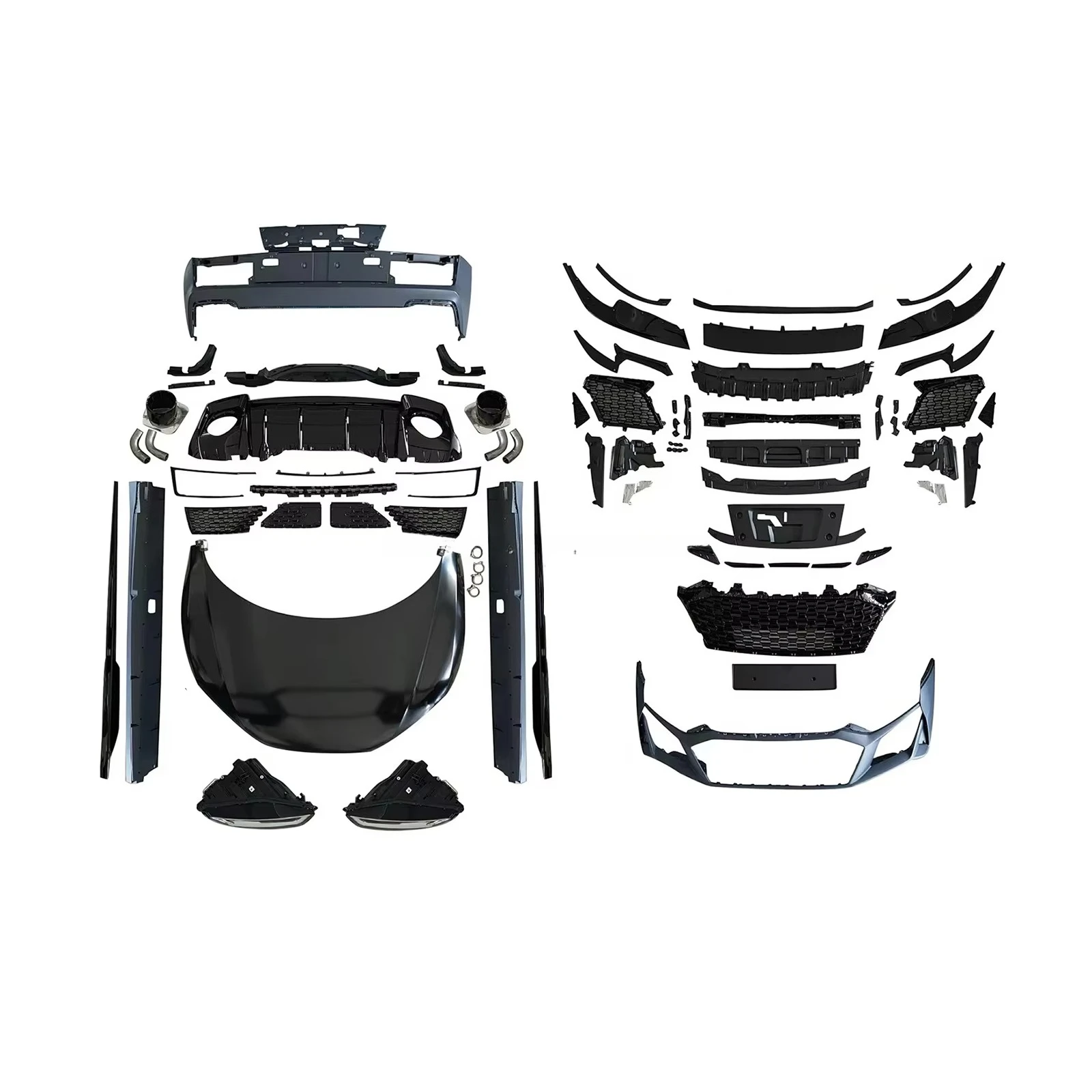 New Auto Body Kits for 07-16 R8 MK1 Includes Bumper Side Skirt Rear Diffuser | High Quality Clip-on Upgrade Easy