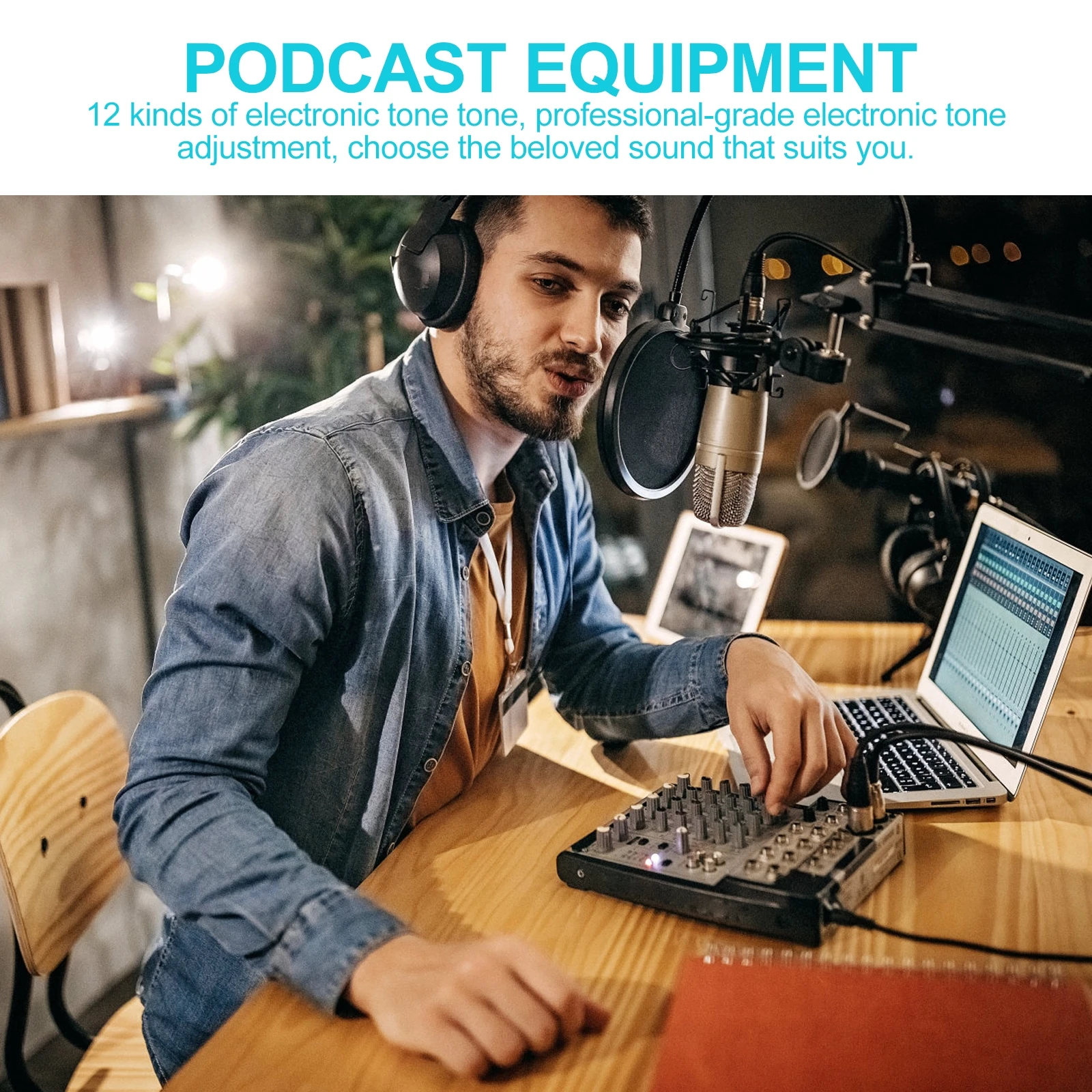 

Upgraded Card Dj Mixer Live Streaming Podcast External Sound Board Sound Effect Device For Compatible With Computer