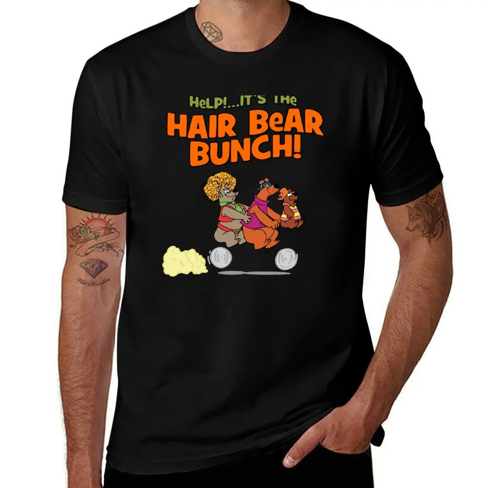 

hair bear bike T-Shirt Casual Lightweight Short Sleeve Top