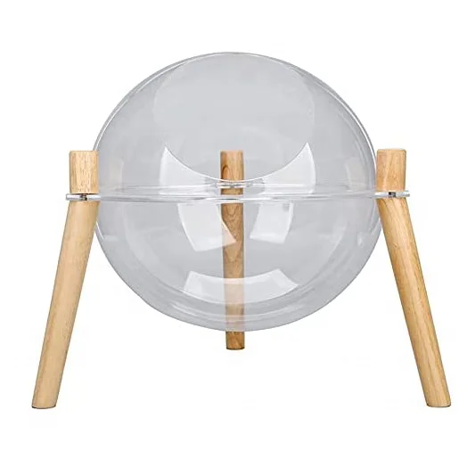

Luxury Acrylic Cat Pet Nest Hemispheric Thickened Pet Space Capsule Transparent Acrylic Round Climbing Bed With Soft Mat