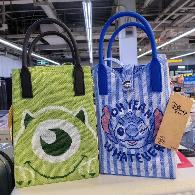 

Disney Stitch Winnie The Pooh Lotso Alien Women's Handbag Fashion Mini Shoulder Messenger Bag Cartoon Cute Womens Cosmetics Bag