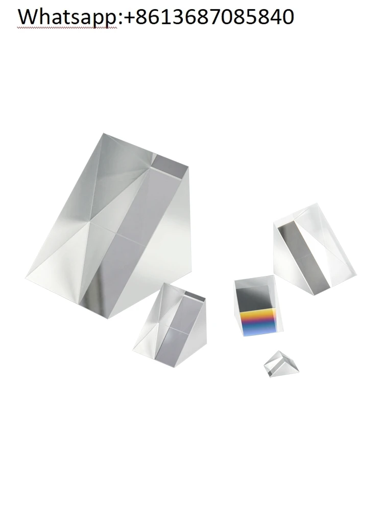 GPH11-K9 Right Angle Prism Uncoated Standard Accuracy Total Reflection Isosceles Triangular Prism 90 180 degrees