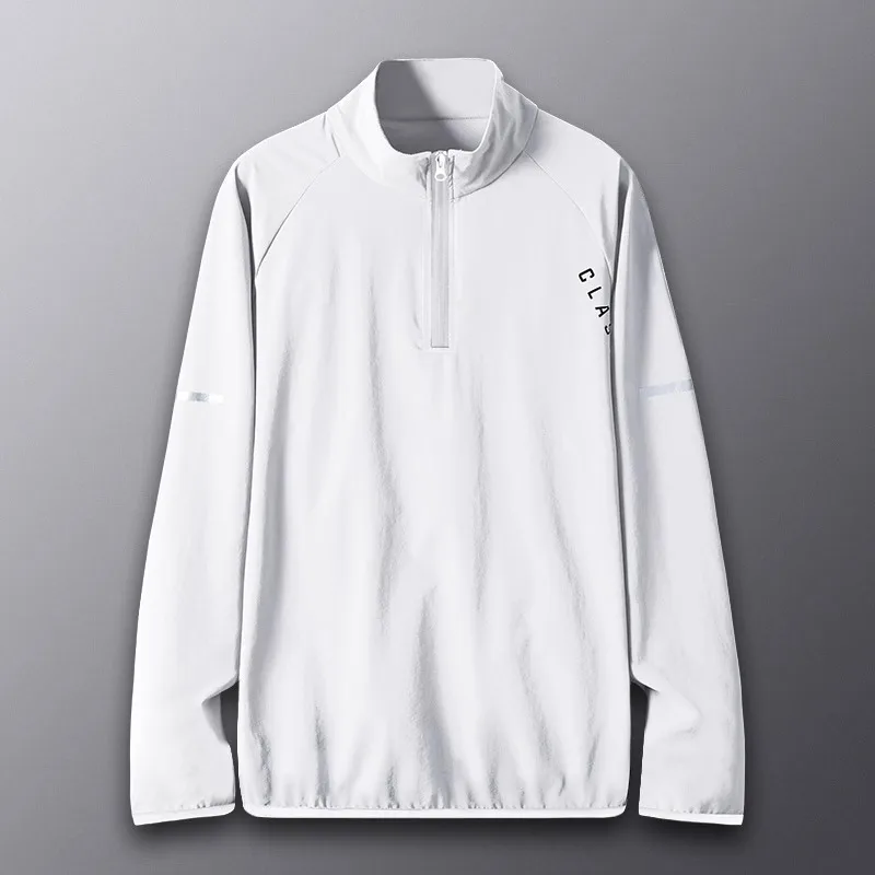 

Спортивная куртка для мужчин, одежда для велоспорта и бега на весну и осень, свитшот с воротником-стойкой для фитнеса и тренировок, полузакрытый кардиган.