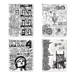 New Arrival 2022, przezroczyste znaczki, papier do scrapbookingu, tworzenie New York City Building Stamp, tłoczenie kartek rzemieślniczych, przezroczyste pieczęcie