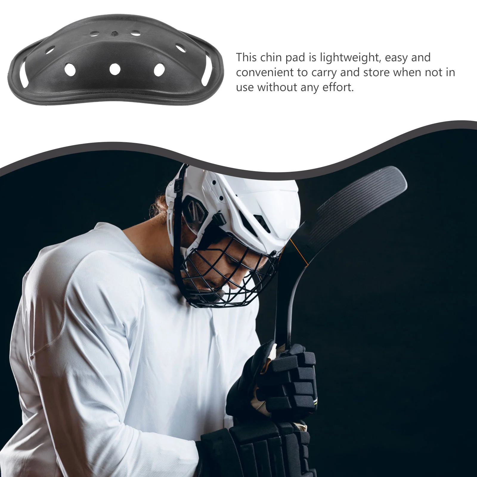 

10pcs Chin Pad Universal Lightweight Durable Protective Liner For Hard Hat Construction Sports Hockey Football