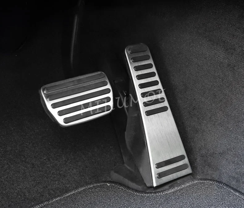 Anti-Slip Steel Foot Rest Dead Brake Gas Pedal Pad Cover Set For Volvo S60 V60 S90 V90 Accessories