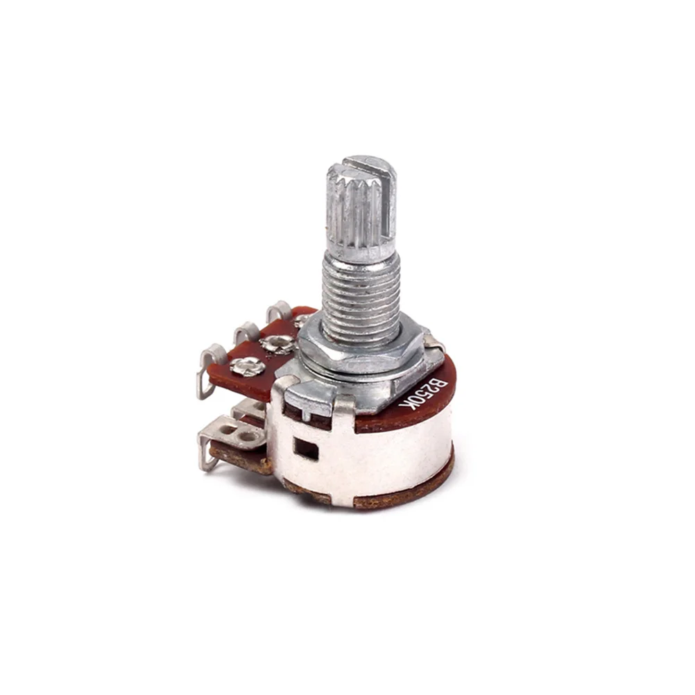 

B250k Mini Control Dual Pot Audio Taper Potentiometer for Guitar Volume Tone Replacement Upgrade Solid Sturdy Easy Install