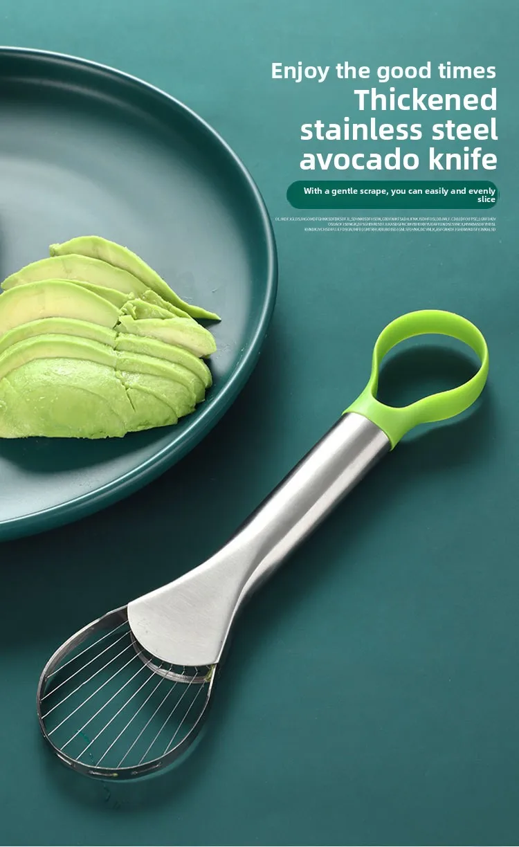 Fruit, avocado cut stainless steel cutter special avocado pitting dragon fruit slicing and peeling tool