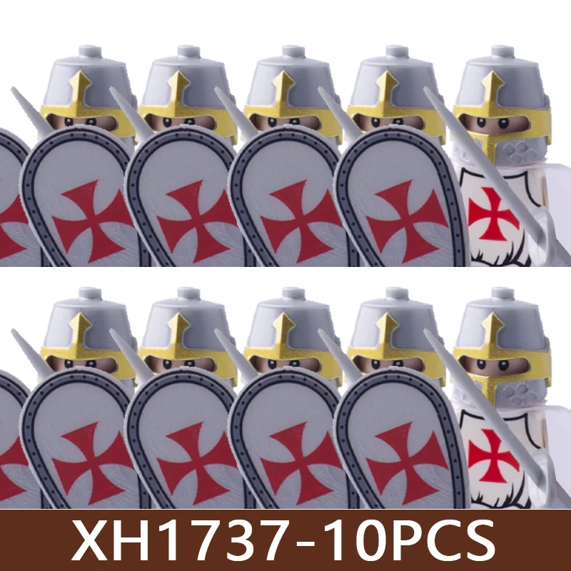 Mittelalterliche Militärfiguren Römischer Soldat Bausteine Burg Ritter Kreuzfahrer Kommandant Wikinger Ägyptischer Krieger Bausteine Spielzeug Geschenke