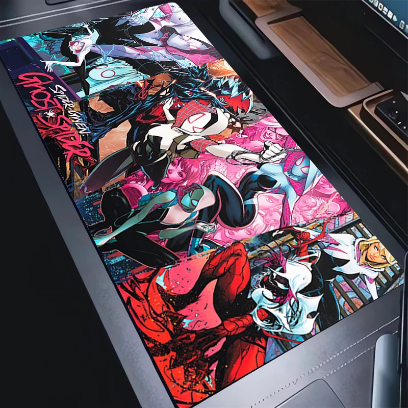 

Портативный коврик для мыши для офиса, ПК, игровой нескользящий S-паук, женский настольный коврик, компьютерный сексуальный аниме-девушка, коврик для клавиатуры G-gwen, милый коврик для мыши