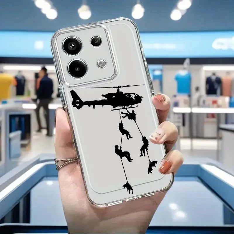 Simples avião padrão caso de telefone para xiaomi mi poco f2 f3 f4 f5 f6 x5 x6 x7 pro tpu proteção transparente