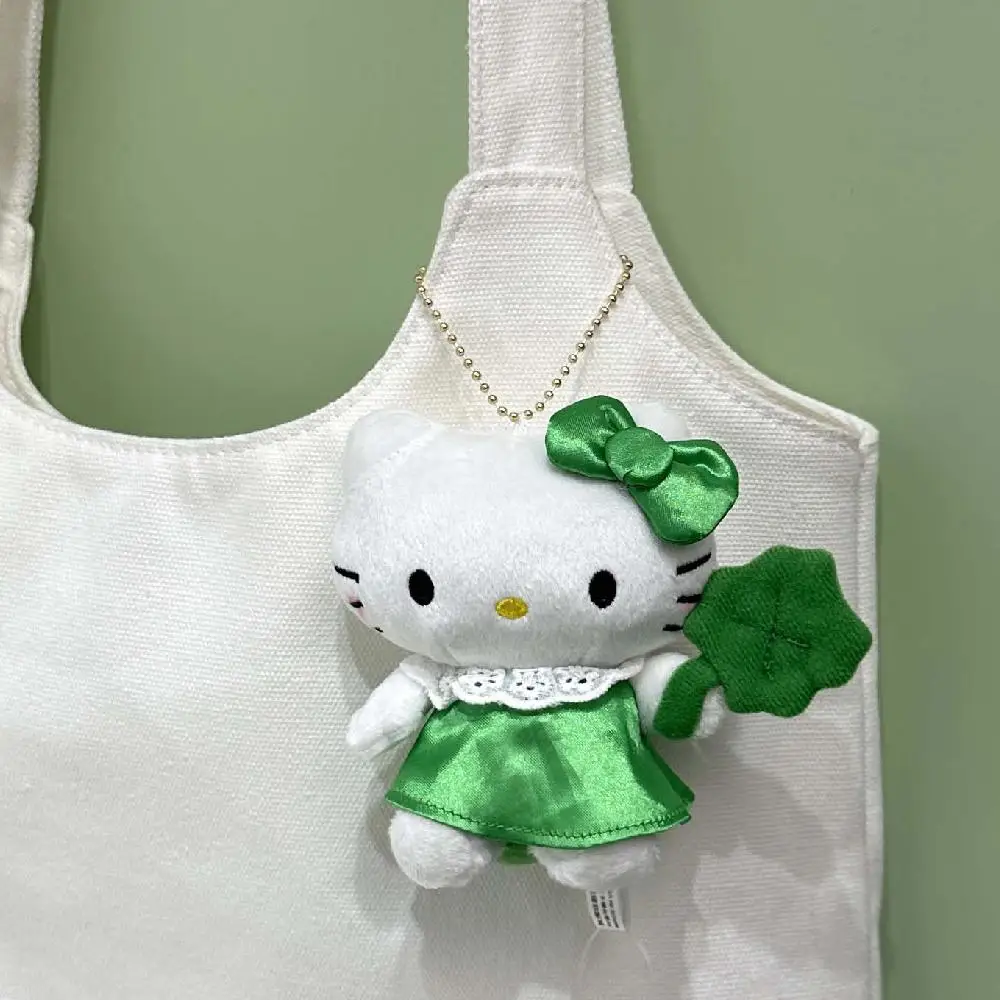 10cm Newest Sanrio Sanrio take Clover Plush Doll Plush pendant cute Key buckle Bag decoration Anime periphery a birthday present