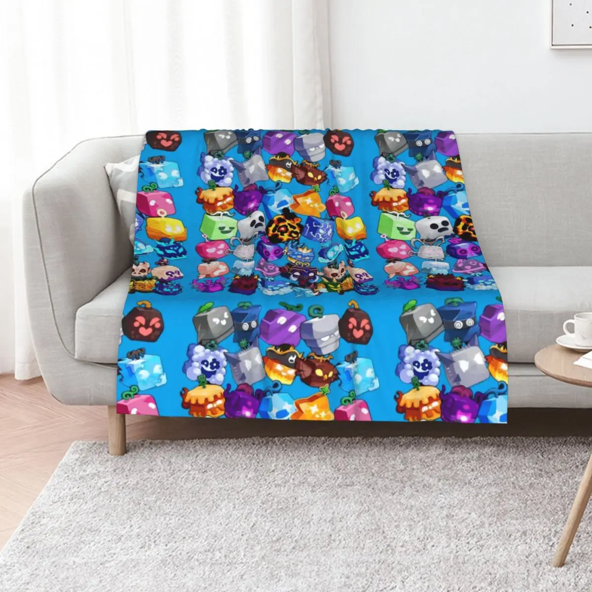 ??blox? fruit?blox? fruit?blox? fruit?blox? fruit??? Throw Blanket Shaggy Decorative Throw Warm Decoratives Blankets
