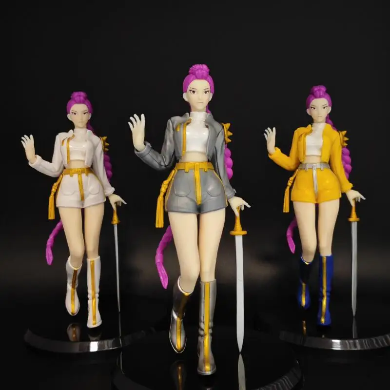 19.5cm 애니메이션 만화 케이팝 데몬 헌터즈 루미 미라 조이 데스크탑 장식 Y2K 창의적인 신상 피규어 모델 친구 선물