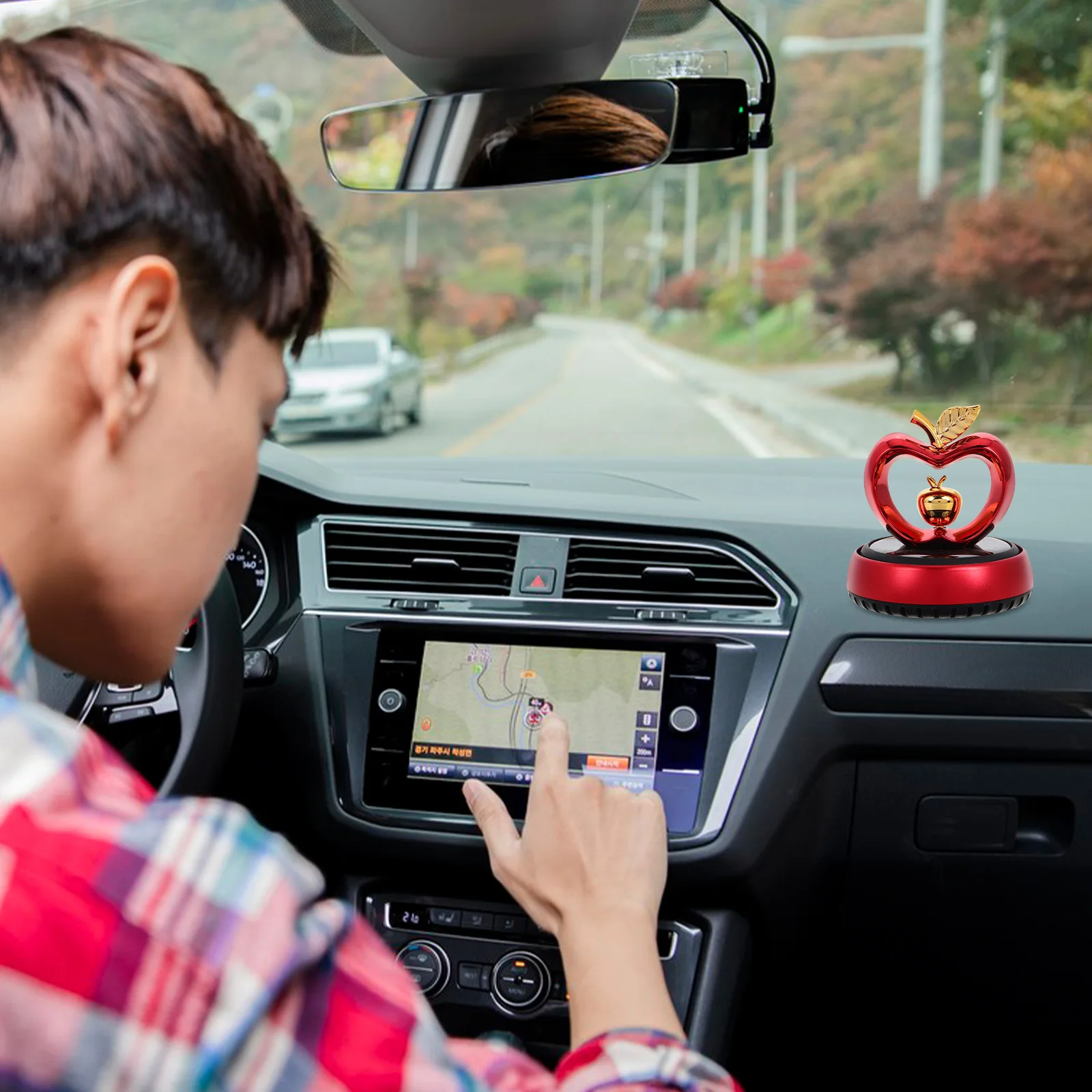 

Solar Car Fragrance Diffuser Elegant Aromatherapy Dashboard Decoration Vehicle Interior Scent Freshener Ornament