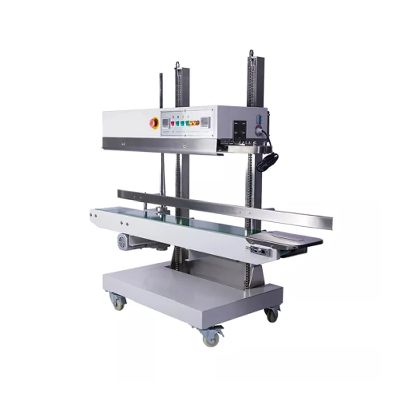 Industrial Vertical Automatic Continuous Bag Sealer Vertical Plastic Film Heat Sealing Machine for Food Chemical Powder Packing