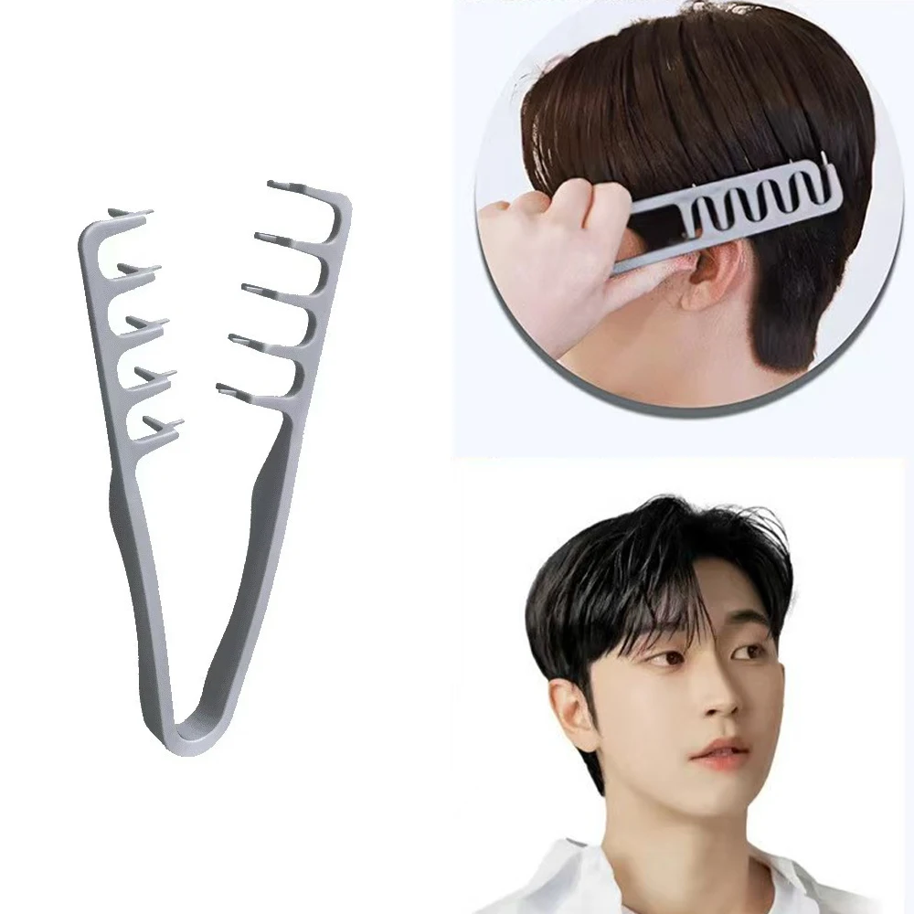 

2PCS Volumizing Wide-Tooth Hair Styling Comb Curling Tools Fluffy Texture For Men Ideal For All Hair Types Hairstyling Tools
