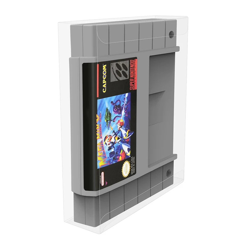 미국 NTSC 버전 게임 카드 카트리지 모듈 스토리지 디스플레이 보호기, 수퍼 SNES Famicom 용 박스 슬리브 케이스